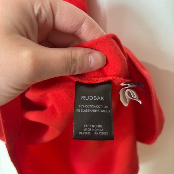 🎉4/30$🎉 Rudsak Serena Red Stretch Mini Dress - Size XS - Picture 4 of 7